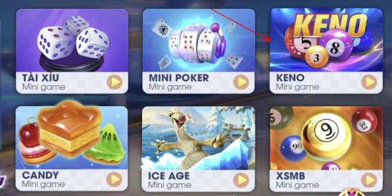 Keno là tựa game dựa vào dạng tự chọn số để đánh cược